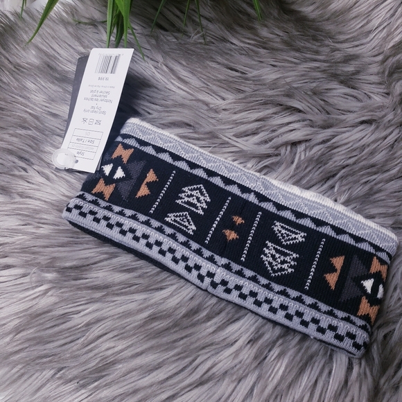 HEADSTERKIDS NWT Knit Fleece Lined Aztec Print Headband O/S - Picture 4 of 7